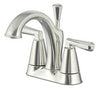 Ultra Faucets Z Collection Brushed Nickel Centerset Bathroom Sink Faucet 4 in.