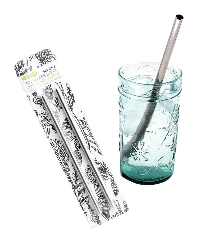 U Konserve Uk036 Stainless Steel Straws - 2 pack