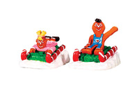 Lemax  Multicolor  Sweet Sledding  Christmas Village