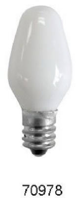 Incandescent Night Light Bulb, White, 7-Watts, 4-Pk. (Pack of 10)