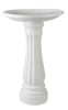 Union Products 61010 25 X 17 White Round Bird Bath