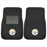 NFL - Pittsburgh Steelers Embroidered Car Mat Set - 2 Pieces