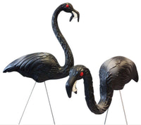 Union Products 62563 52 Black With Red Eye & White Teeth Polyethylene Zombie Flamingo 1 Pair