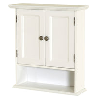 Zenith 24 in. H X 21.25 in. W X 6.75 in. D White Wood Wall Cabinet