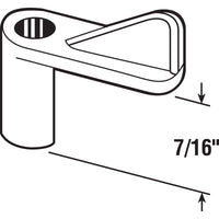 Prime-Line Screen Clip Plastic White Finish