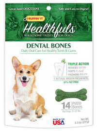 Ruffin It 08406 Petite Chicken Flavor Healthful Dental Bones 14 Count (Pack of 3)