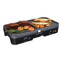 Hamilton Beach Black Plastic Nonstick Surface Griddle/Grill 180 sq in