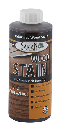 Saman Semi-Transparent Antique Walnut Water-Based Wood Stain 12 oz