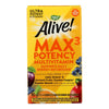 Nature's Way - Alive! Max3 Daily Multi-Vitamin - Max Potency - No Iron Added - 90 Tablets