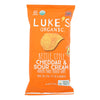 Luke's Organic - Kettle Chips Ched Srcrm - Case of 9 - 4 OZ