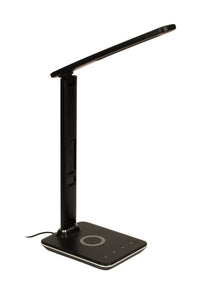 iHome  14.97 in. Gloss  Black  Lamp/Clock/Charging Station