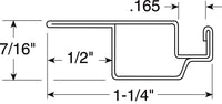 Prime-Line Bronze Aluminum 1-1/4 in. W x 146 in. L Screen Frame 1 pk (Pack of 36)