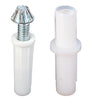 Prime-Line Silver/White Plastic/Steel Pivot and Guide 1 pk