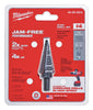 Milwaukee  JAM-FREE  3/16 to 7/8 in.  x 6 in. L Black Oxide  Step Drill Bit  1 pc.