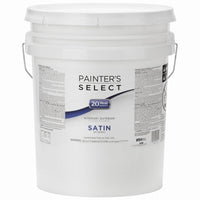 Acrylic Latex Paint, Interior/Exterior, Satin Pastel Base, 5-Gallons