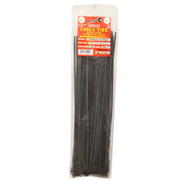 Tool City  14.5 in. L Black  Cable Tie  100 pk