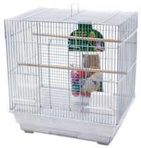 Penn Plax BCK2 14'' H X 19'' W X 18.25'' D Small White Bird Cage Starter K (Pack of 2)