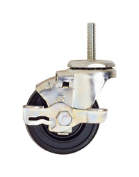 InterMetro 3 in. D Swivel Hard Rubber Caster 300 lb 1 pk