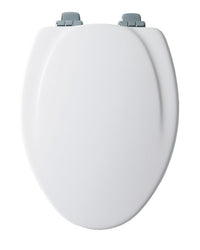 Mayfair by Bemis Slow Close Elongated White Molded Wood Toilet Seat