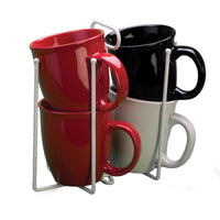 Grayline 8.87 in. L X 4.25 in. W X 8.62 in. H White Mug Holder