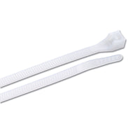 Calterm 8 in. L White Cable Tie 17 pk