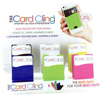 DM Merchandising THE CARD CLING Assorted Id holder Cell Phone Card Cling For All Smartphones (Pack of 36)