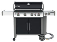 Genesis II E-435 4-Burner Natural Gas Grill, 48,000-BTUs + Side & Sear Burners, Black