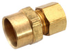 Amc 750086-0610 3/8" X 5/8" Brass Lead Free Sweat Adapter (Pack of 5)