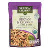 Seeds of Change Organic Brown and Red Rice with Chia and Kale - Case of 12 - 8.5 oz