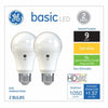 GE Lighting 37015 13 Watt E26 A19 Frosted Soft White LED Non-Dimmable Light Bulbs 4 Count