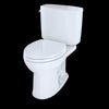 TOTO® Drake® II Two-Piece Round 1.28 GPF Universal Height Toilet, Ebony - CST453CEF#51