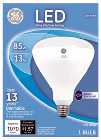 GE BR40 E26 (Medium) LED Floodlight Bulb Daylight 85 Watt Equivalence 1 pk