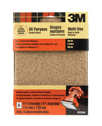 3M 9222Es Coarse Palm Sander Sandpaper Sheets Clip-On