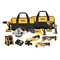 DEWALT 20V MAX Cordless Brushed 9 Tool Combo Kit