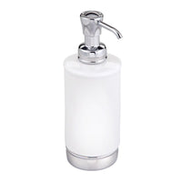 InterDesign York White Plastic Lotion/Soap Dispenser