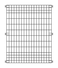 Origin Point Brands 44 in. H X 36 ft. L Steel Multi-Purpose Fence Panel Black