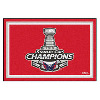 NHL - Washington Capitals 2018 Stanley Cup Champions 5ft. x 8 ft. Plush Area Rug