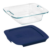 Pyrex 8 in. W x 8 in. L Baking Dish Blue/Clear (Pack of 3)