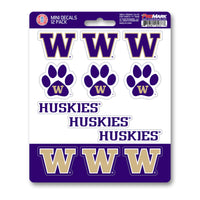 University of Washington 12 Count Mini Decal Sticker Pack