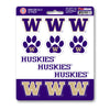 University of Washington 12 Count Mini Decal Sticker Pack