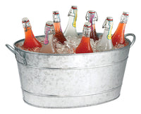 Tablecraft  14 in. W x 19 in. L Silver  Steel  Oval Beverage Tub