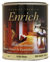 Polyurethane Varnish, Interior, Gloss, 1-Qt.