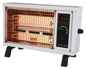 Pro Fusion Heat NSB-1201 1500 Watt Gray Fan Forced Radiant Heater With Thermostat