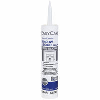 Window & Door Silicone Caulk, Clear, 9.8-oz.