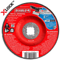 Diablo X-Lock Metal Grinding Blade, Type 27, 4.5 x 1/4-In. (Pack of 10)