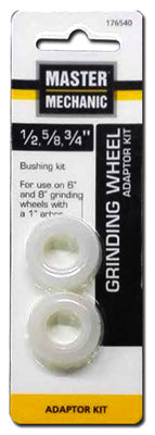 Grinding Wheel Bushing Adaptor Kit, Fits 1/2, 5/8 & 3/4-In. Arbors