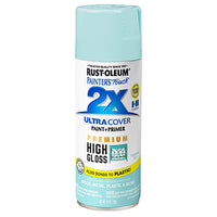 Rust-Oleum Painter's Touch 2X Ultra Cover High-Gloss Turquoise Sky Spray Paint 12 oz. (Pack of 6)