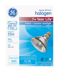 GE  53 watts PAR38  Spotlight  Halogen Bulb  940 lumens White  1 pk