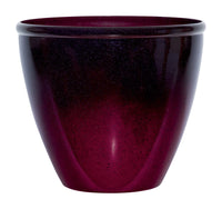 Sunbelt Seneca Plum/Red Resin Modern Tapered Planter 16 L x 14 H x 16 W in.