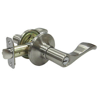 Reversible Naples Entry Lever Lockset, Satin Nickel (Pack of 2)